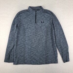 Under Armour Sweater‎ Mens 2XL XXL Blue Fitted Heatgear Threadborne Performance